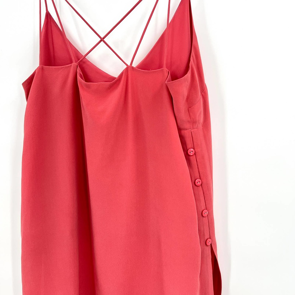 ANTHROPOLOGIE MAEVE Meret Silk Tunic Tank Rose Pink 8 NWT - Picture 7 of 10